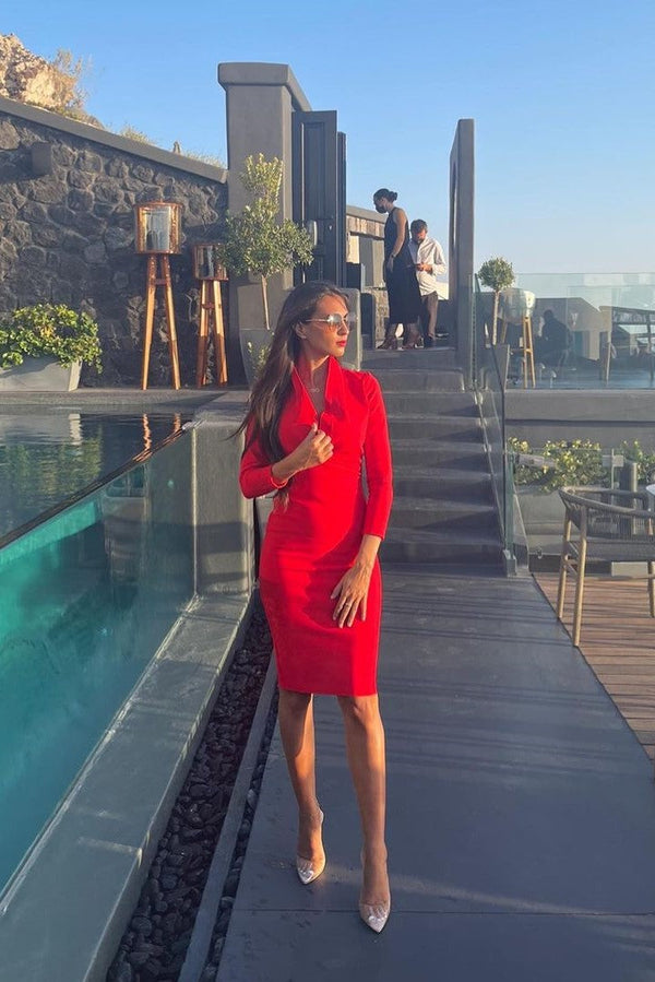 Persephone Bandage Dress - Red