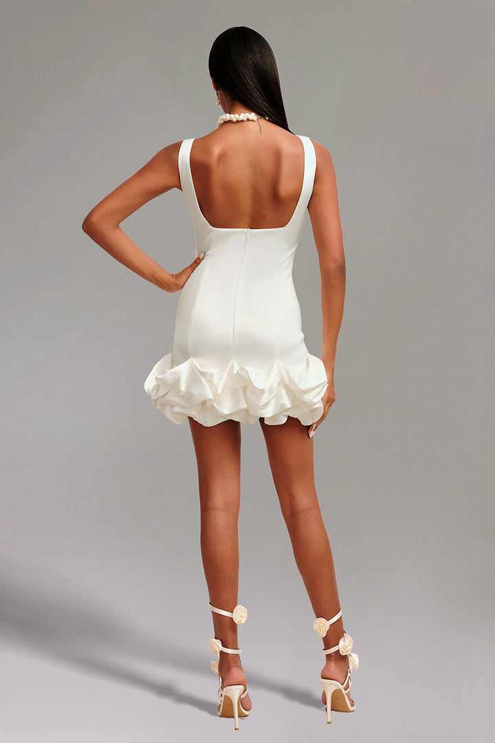 Samiya Slim Satin Mini Dress