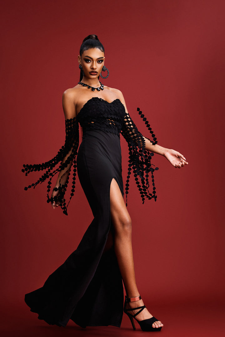 Nicola Strapless Maxi Dress