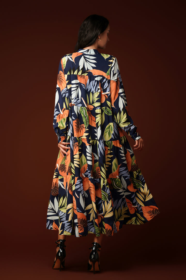 Sequoya Long Sleeves Maxi Dress