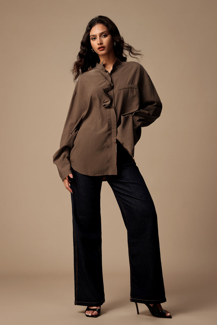 Radmila Long Sleeves Ruffled Blouse