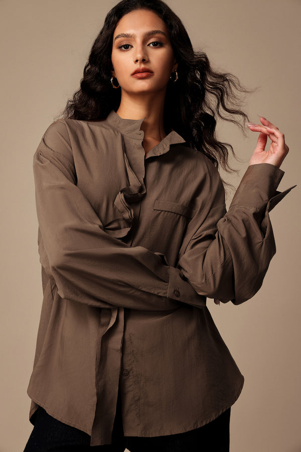 Radmila Long Sleeves Ruffled Blouse
