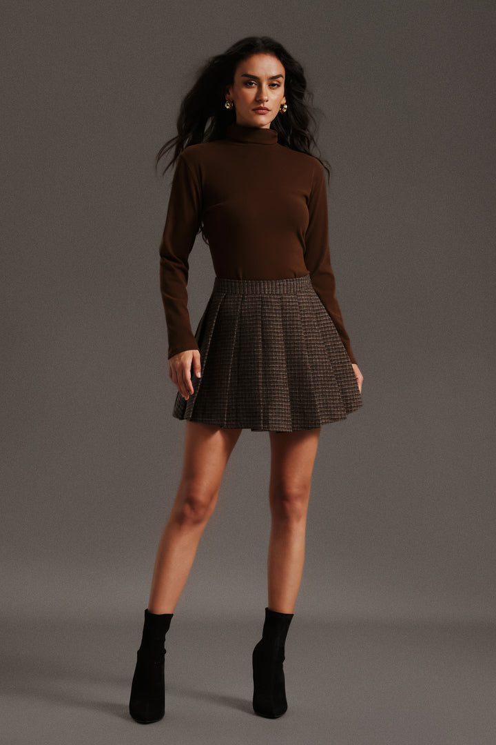 Milda High Neck Long Sleeves Top