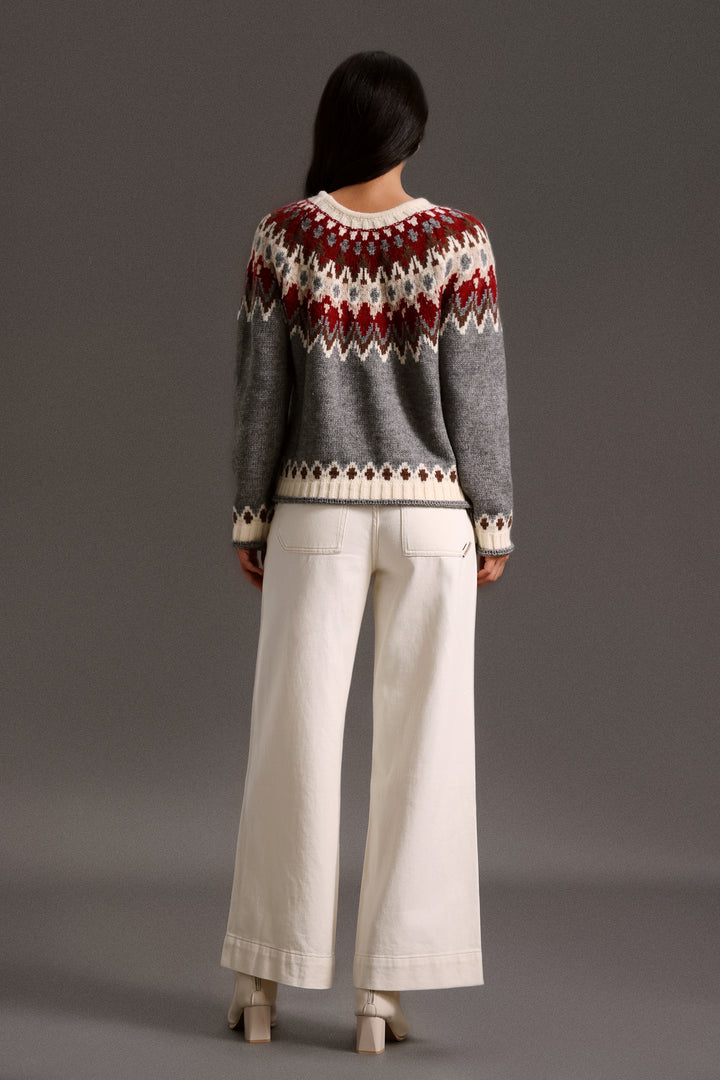 Saloha Round Neck Long Sleeves Top