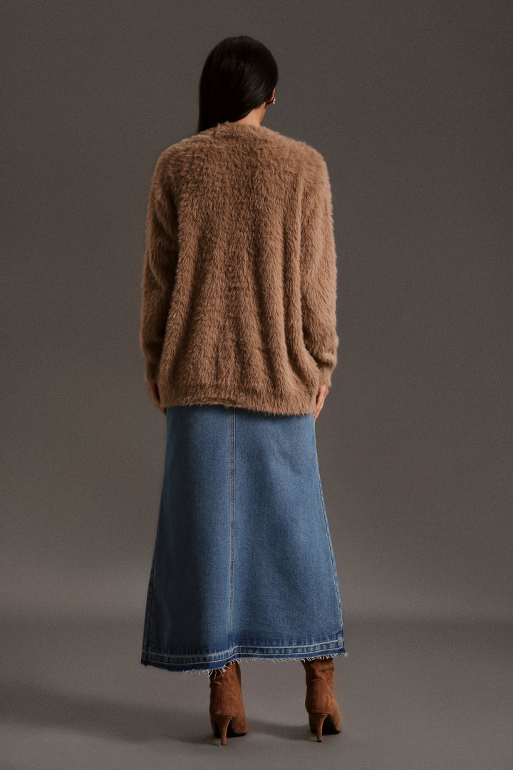 Salina Deep-V Long Sleeves Coat