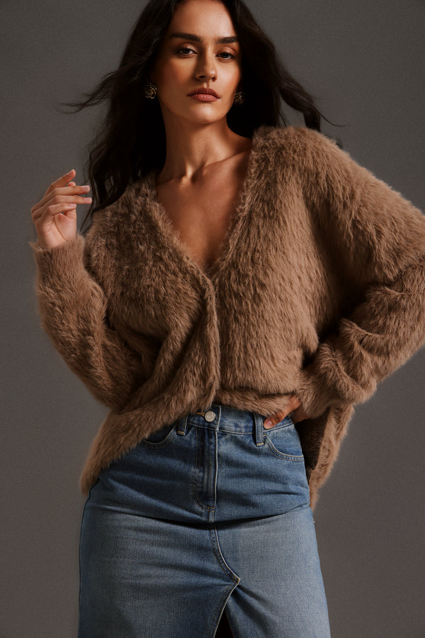Salina Deep-V Long Sleeves Coat