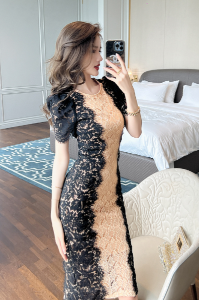 Garina Lace Fitted Dress