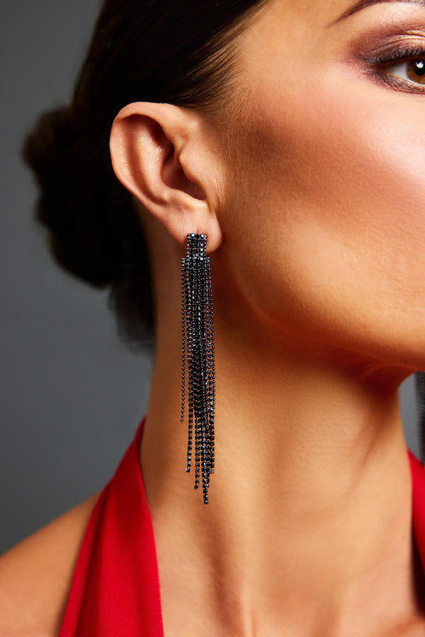 Karin Diamond Tassel Earrings
