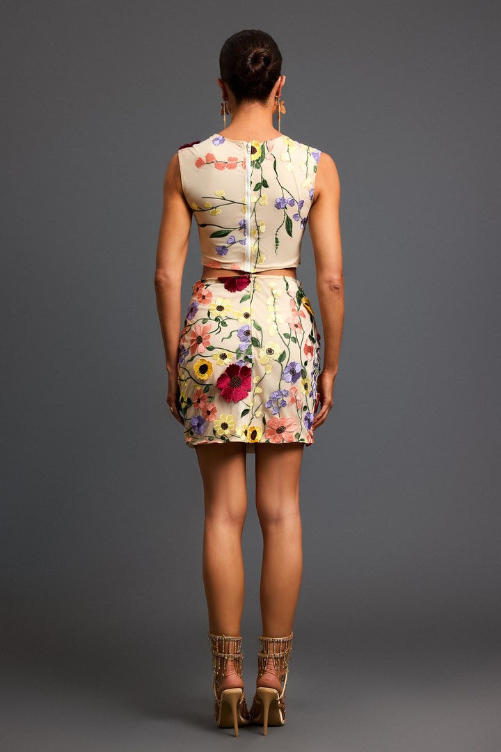 Lave Sleeveless Flowers Two-Piece Set