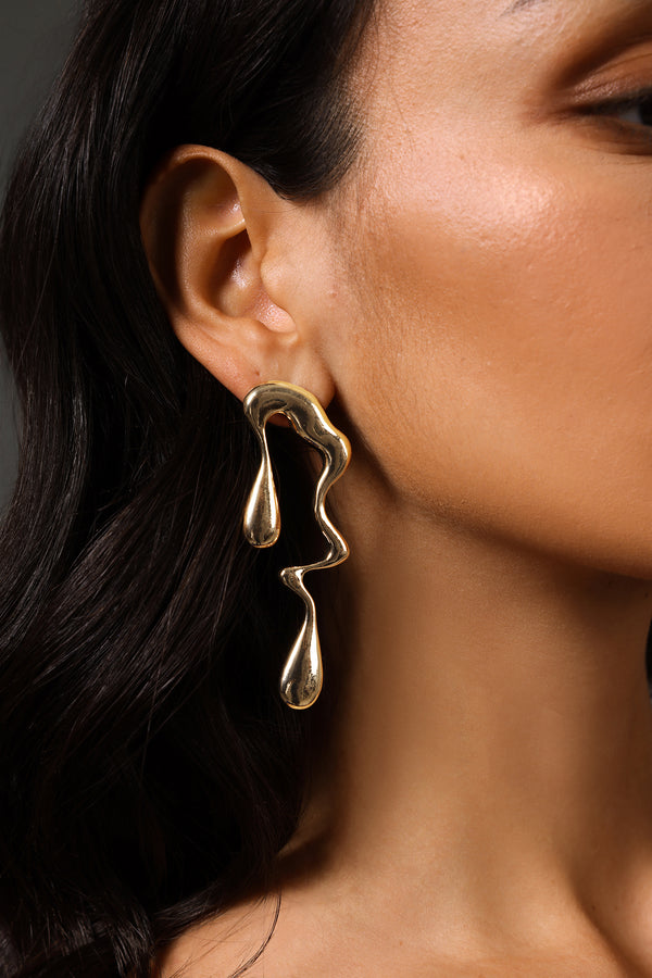 Rode Irregularity Water Drop Earrings