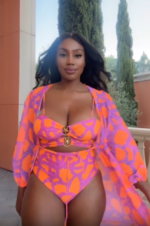 Lyla Pink Print Swimwear Set