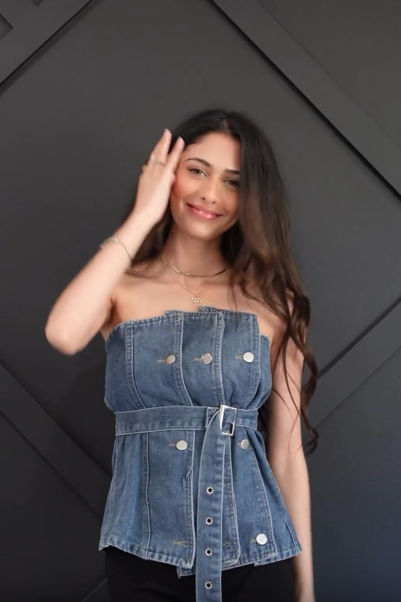 Clover Denim Top