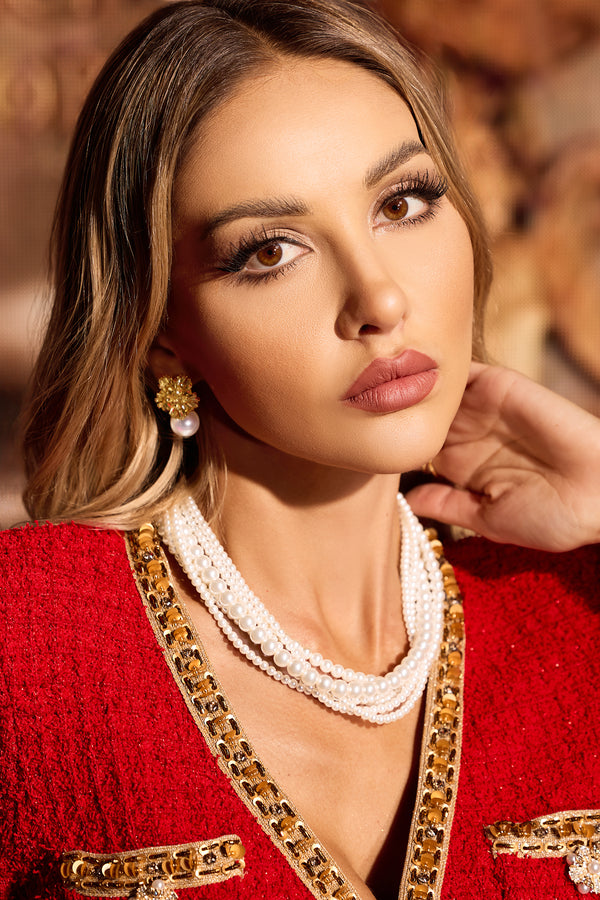 Maliya Pearl Multilayer Maxi Pendant