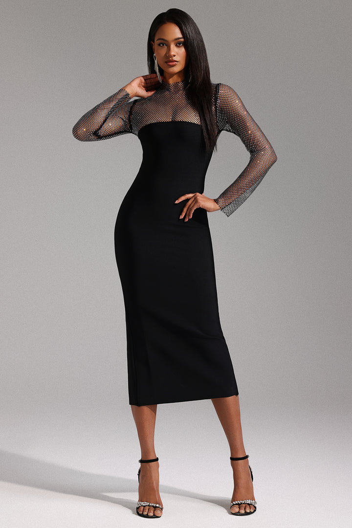 Emmi Long Sleeve Bandage Maxi Dress