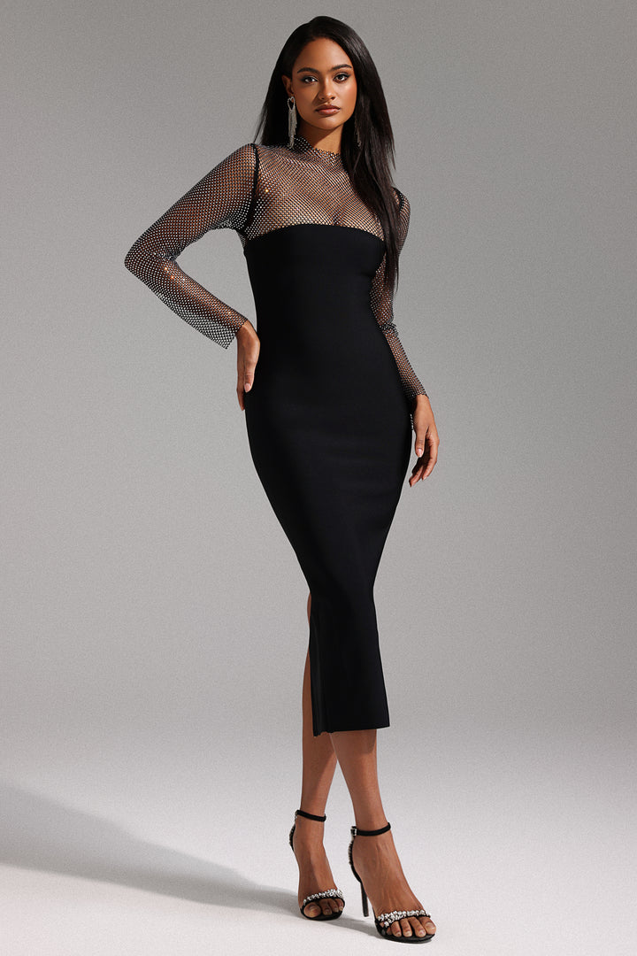 Emmi Long Sleeve Bandage Maxi Dress