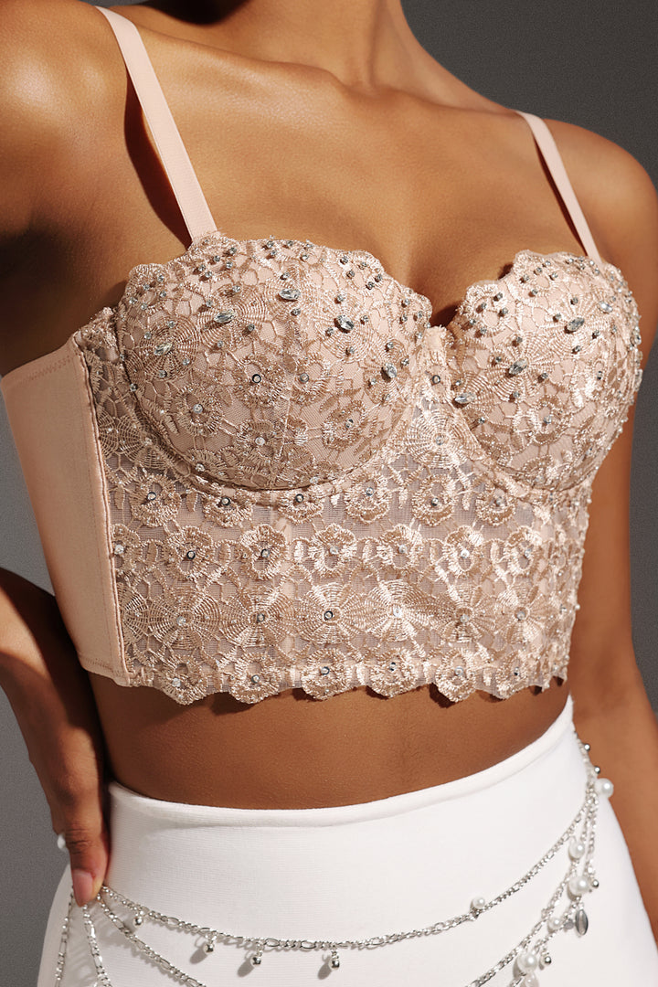 Lesley Metal Pearl Multilayer Body Chain