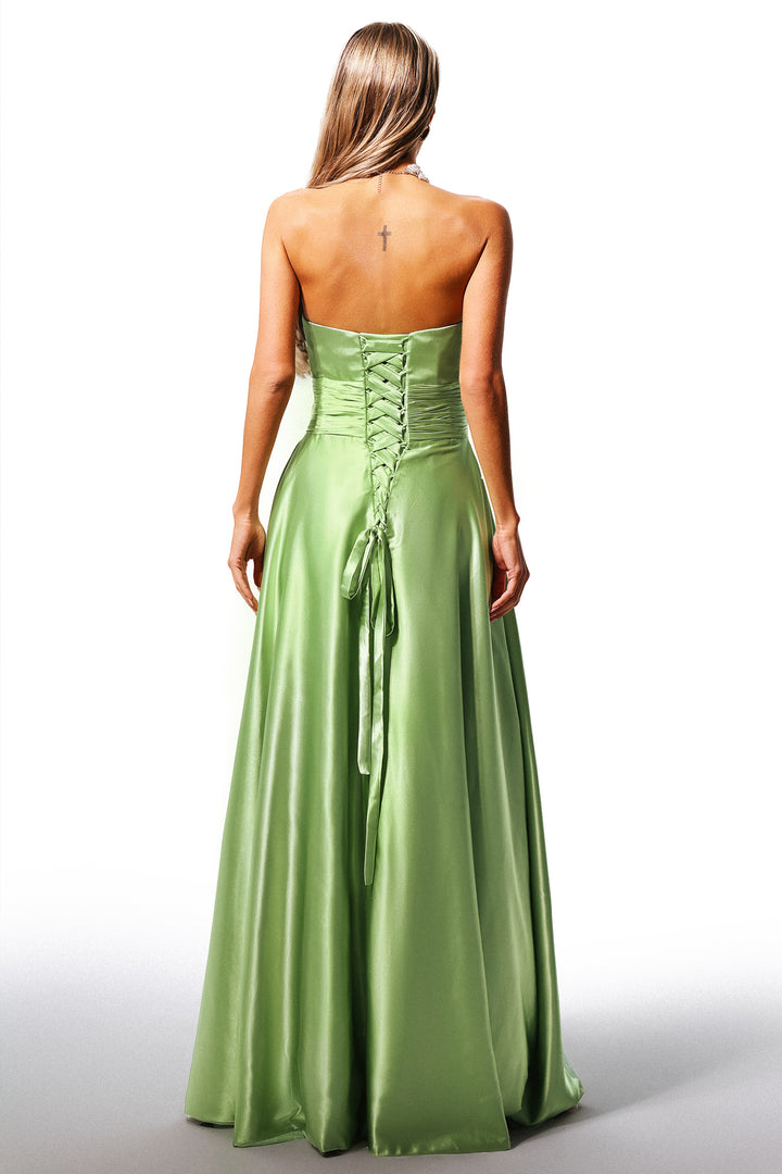 Reye Sleeveless Hollow Out Folds Maxi Dress