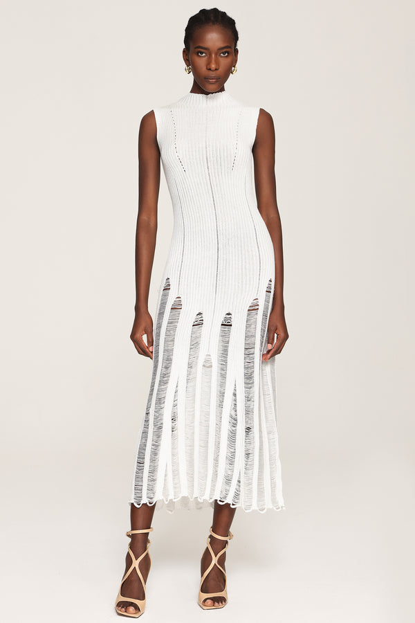 Zaina Sleeveless Hollow Out Maxi Dress