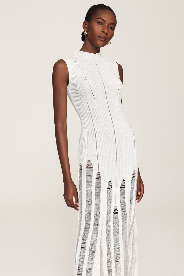 Zaina Sleeveless Hollow Out Maxi Dress