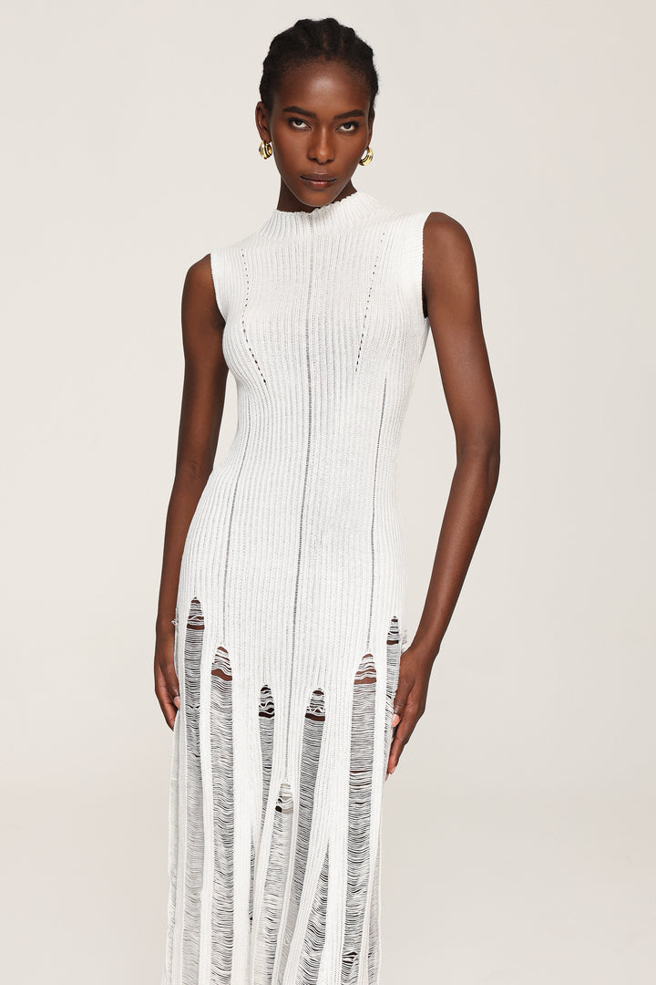 Zaina Sleeveless Hollow Out Maxi Dress