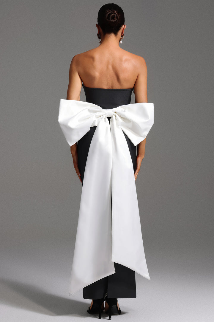 Mercy Sleeveless Bow Bandage Maxi Dress