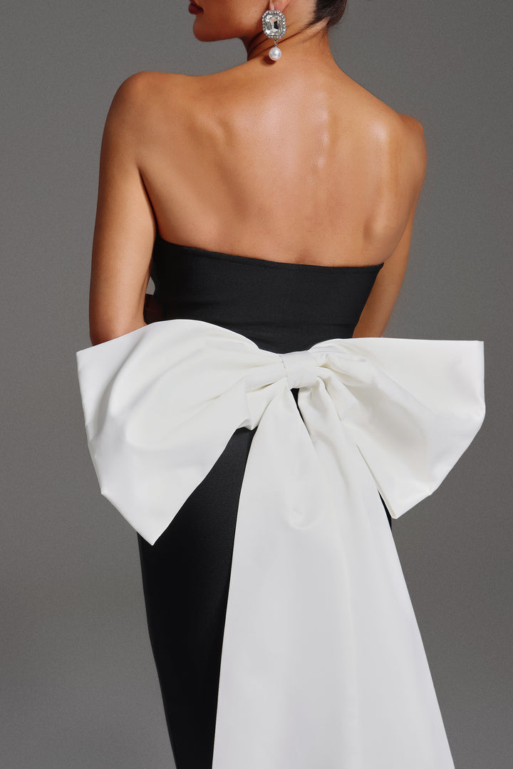 Mercy Sleeveless Bow Bandage Maxi Dress
