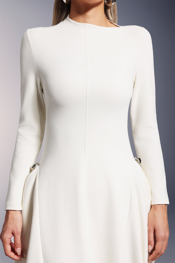 Sylvia Long Sleeves  Midi Dress