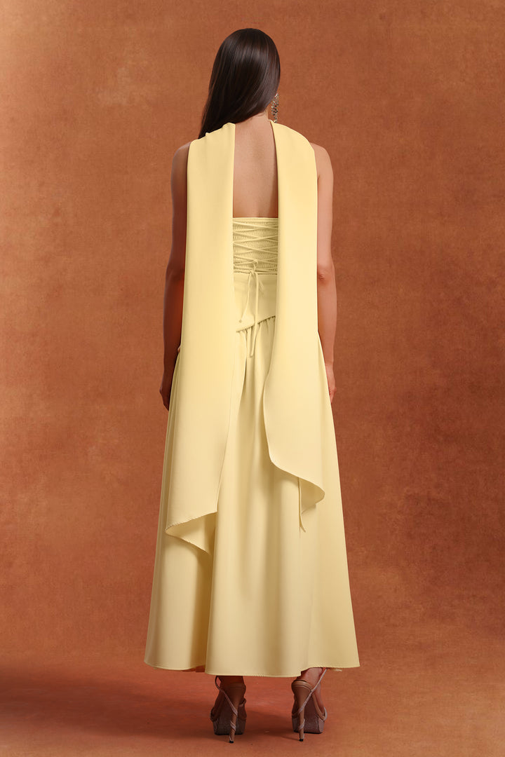 Dasia Sleeveless Ribbon Maxi Dress