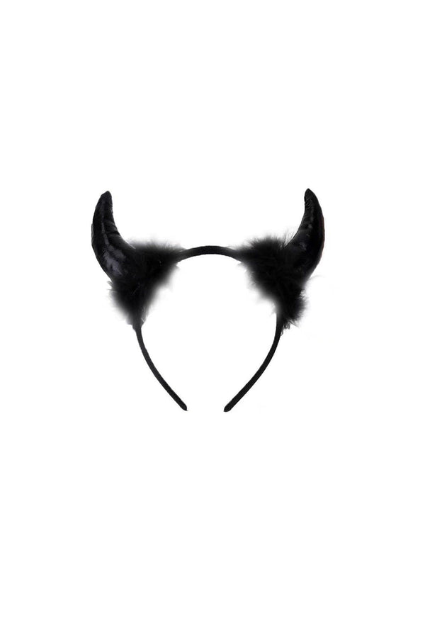 Kori Feather Devil's Horn Headband