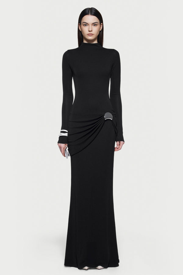 Margsret Form-Fitting Maxi Dress