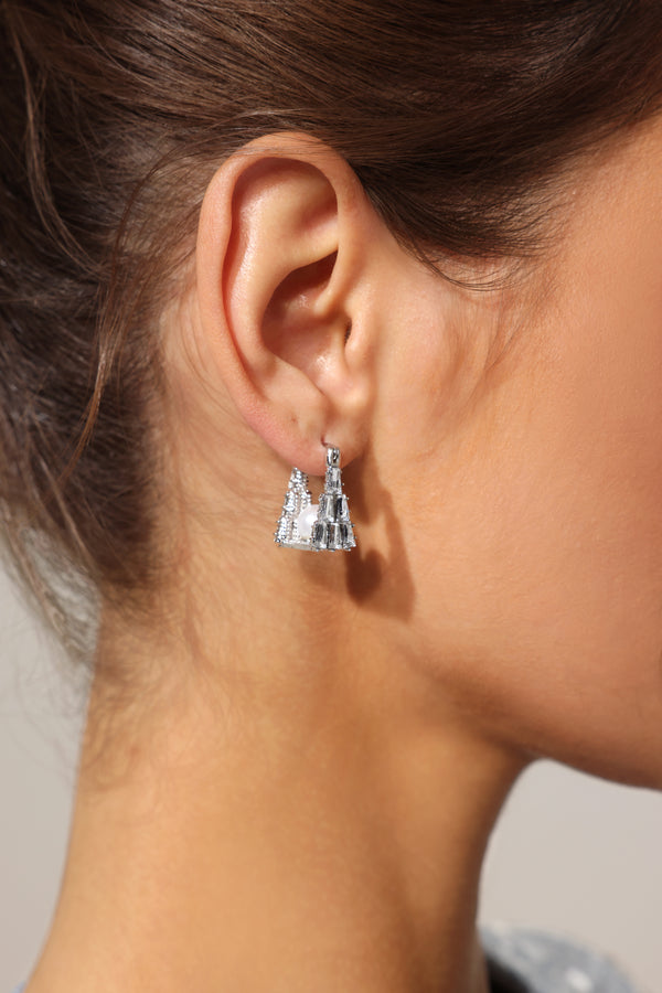 Delisy Diamond Pearl Earrings