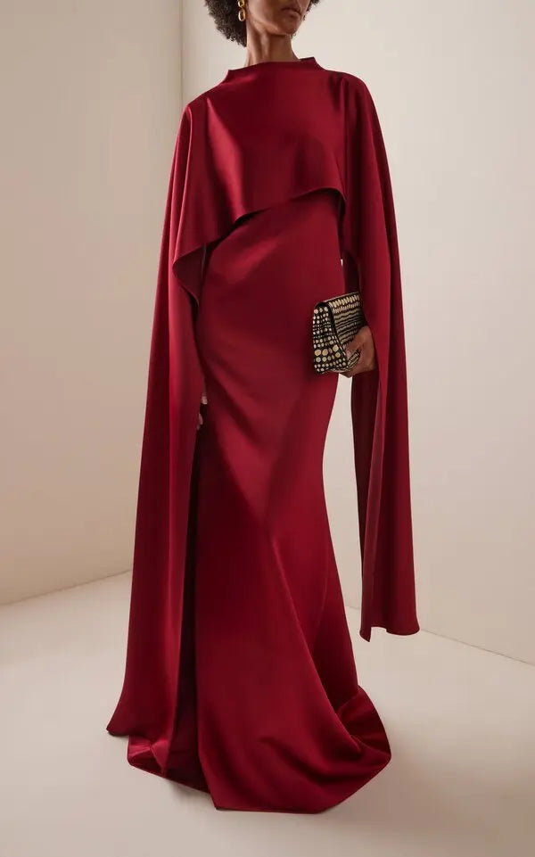 Carla Zampatti Cape Maxi Dress