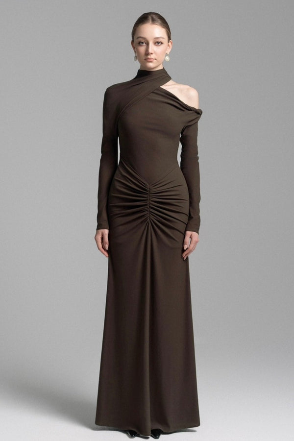 Honeyed Elegance Maxi Dress