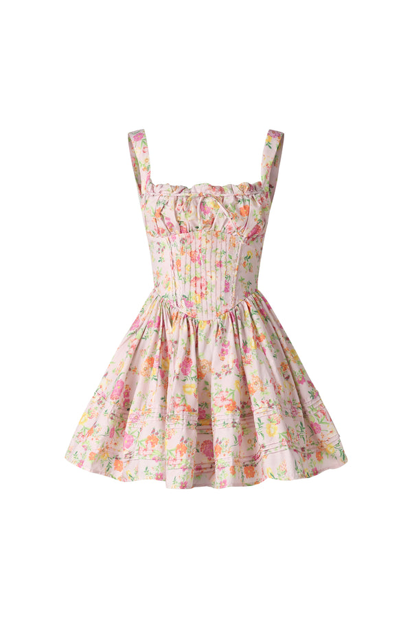 Kezia Halter Floral Printed Mini Dress
