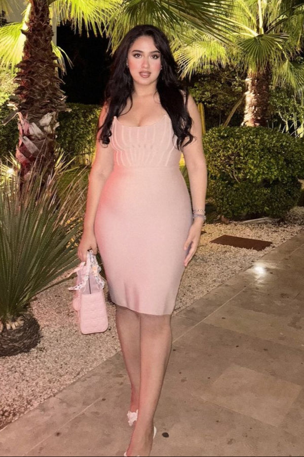 Margo Corset Midi Bandage Dress