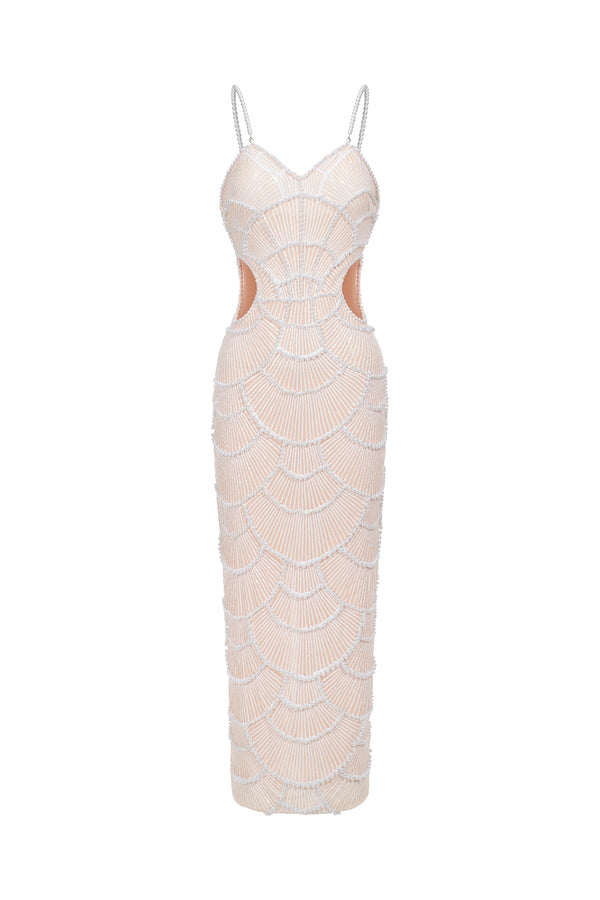 Teresa Pearl Sequin Midi Dress