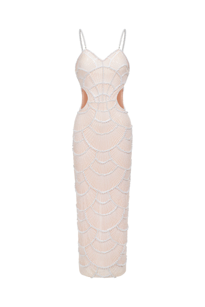 Teresa Pearl Sequin Midi Dress
