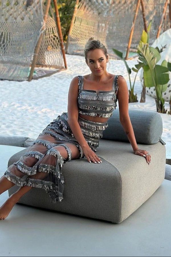 Setlla Sequins Tassel Dress