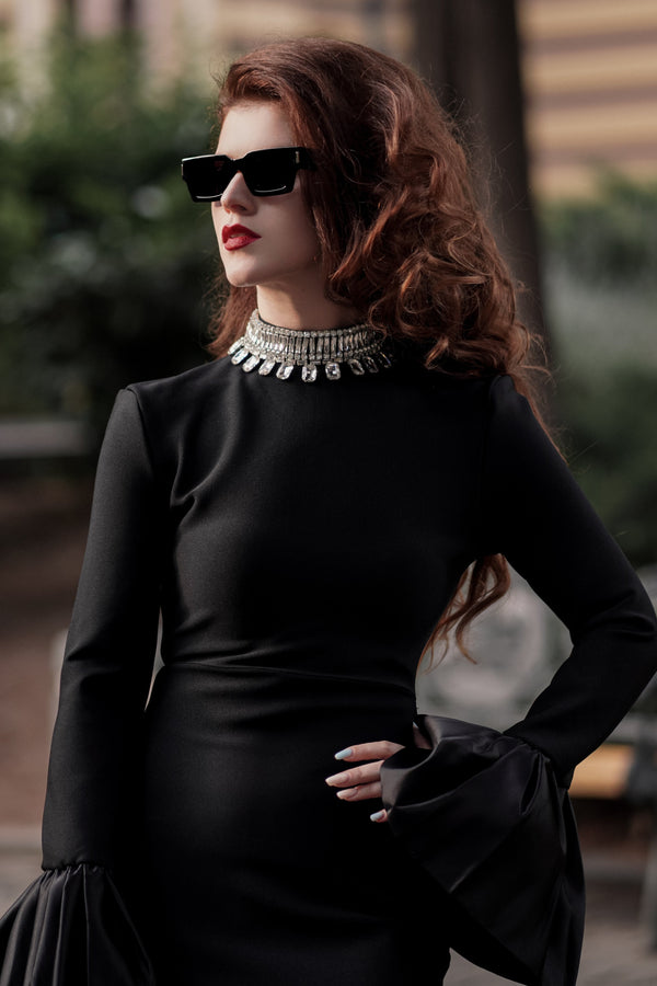 Virginie Diamante Bandage Maxi Dress
