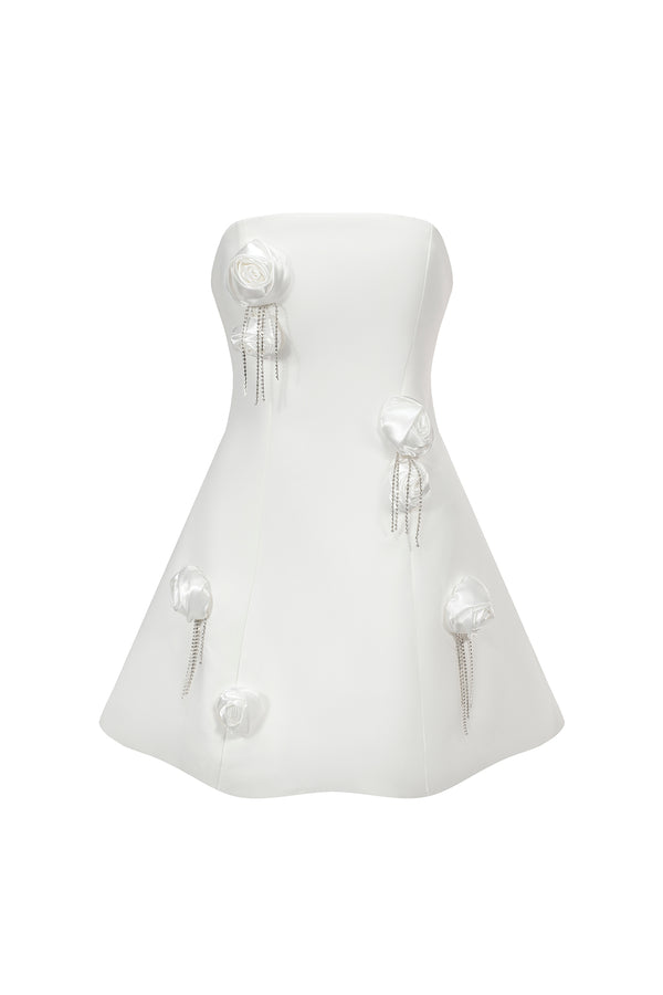 Makila Sleeveless Flowers Sequin Mini Dress