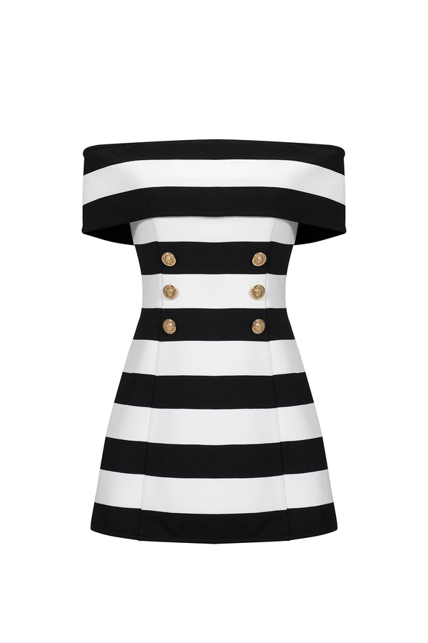Yonce Off-the-Shoulder Bandage Mini Dress