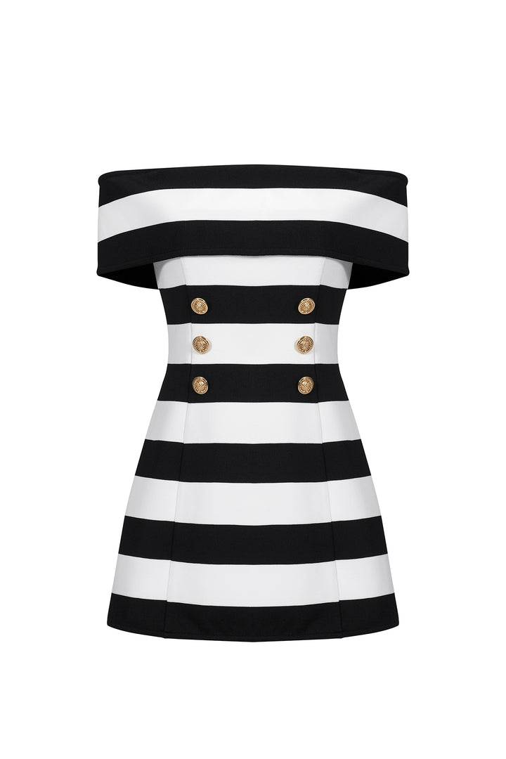 Yonce Off-the-Shoulder Bandage Mini Dress