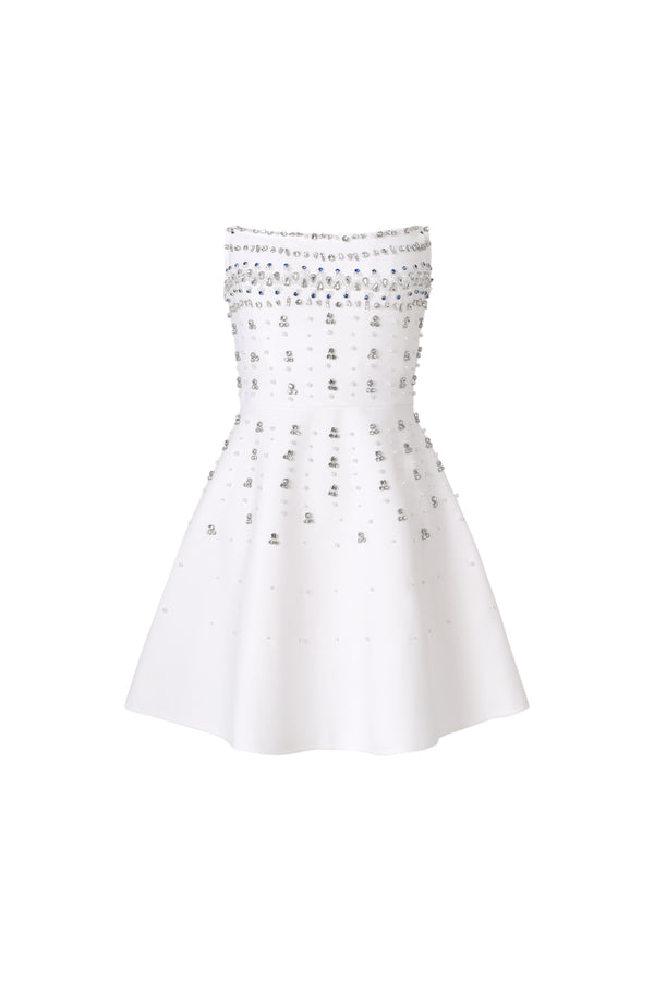 Kalic Strapless Diamond Bandage Mini Dress