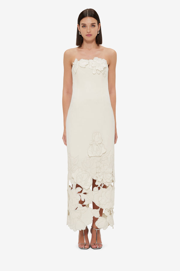 Rayna Appliqué Bustier Maxi Dress