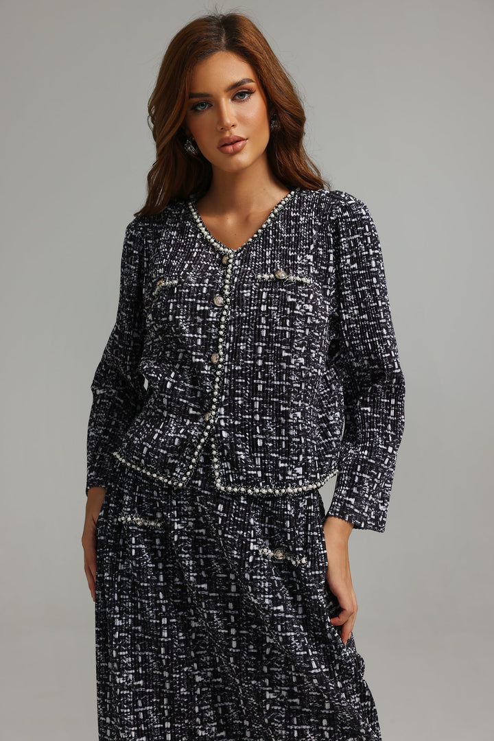 Lara Pearls Printed Set