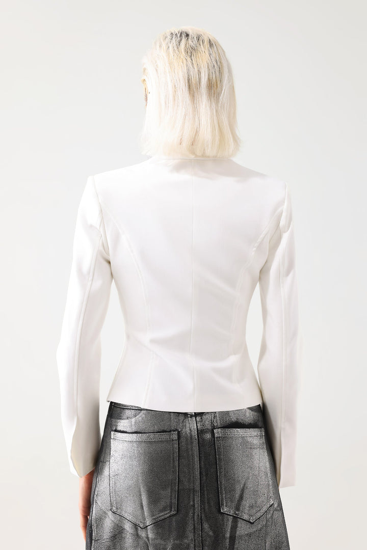Tazeda Square-Cut Collar Top