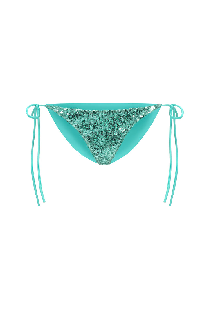 Hlasa Halter Sleeveless Sequin Diamond Bikini